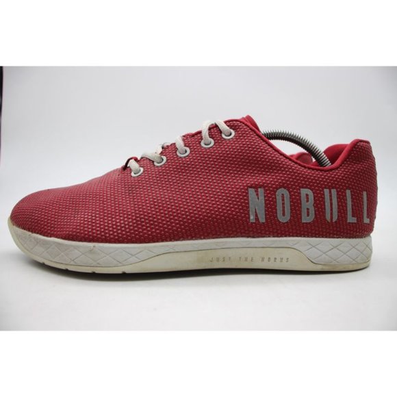 NoBull Super Fabric Men\'s Size 11 or Women\'s 12.5 Trainers Red Low Gym Shoes